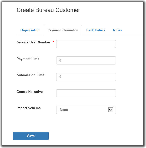 Create Bureau Customer